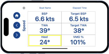 Pathfinder Sailing - Speed screen