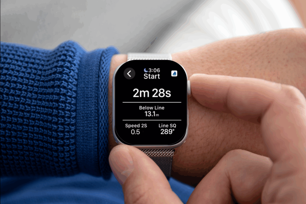 Pathfinder Sailing Watch app Start screen