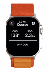 Pathfinder Sailing Watch Course screen Basic