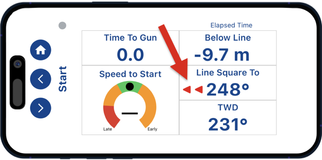 Pathfinder Start screen with Start Line bias indicators (1)